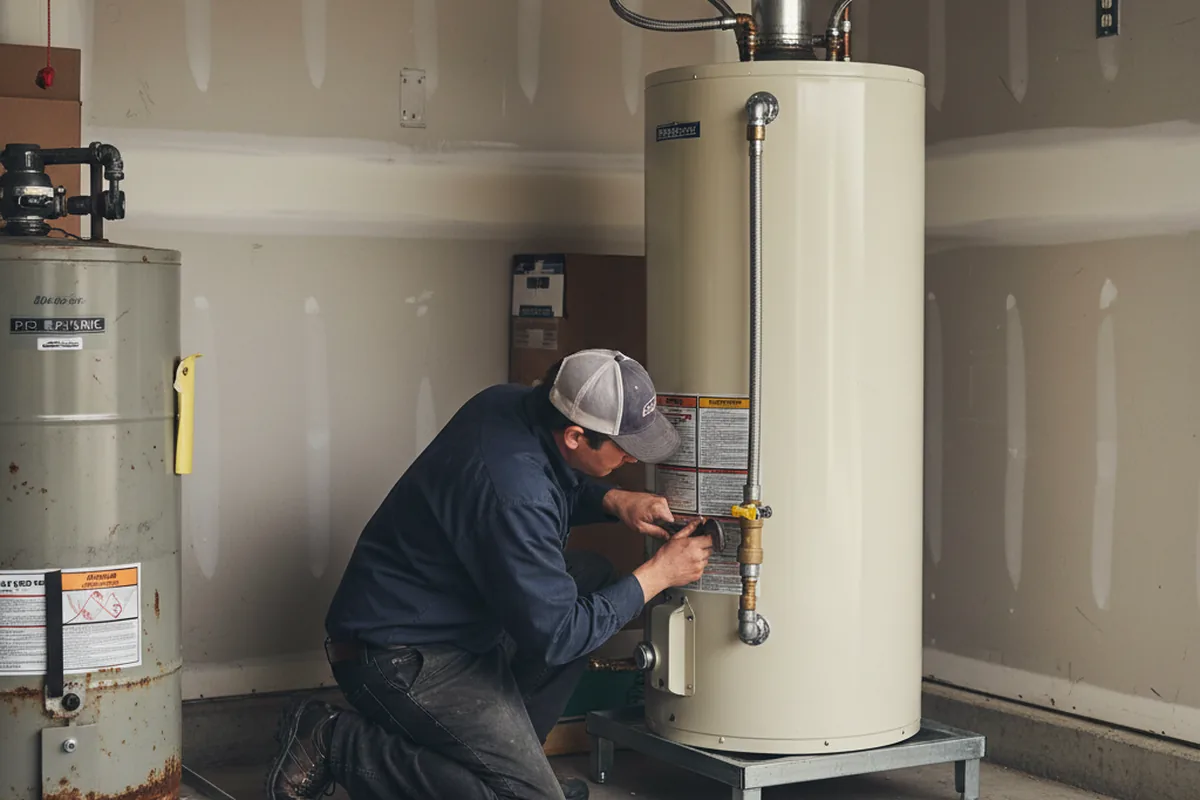Water heater and shutoff valve replacement in New Fairfield
